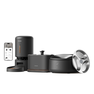 Polar Smart Wet Food Feeder & Granary Smart Camera Feeder & Dockstream 2 Smart Cordless Fountain